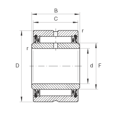 LS NA4905-2RSR, ߴϵ 49ɂ(c)ܷ