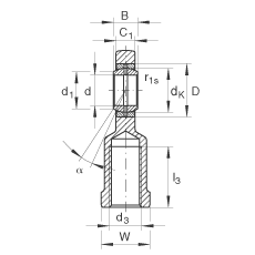 US GIL45-DO-2RS,  DIN ISO 12 240-4 ˜ݼySoɂȴܷ