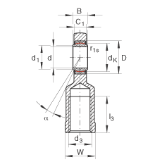 US GIR45-UK-2RS,  DIN ISO 12 240-4 ˜ʣݼySoɂȴܷ