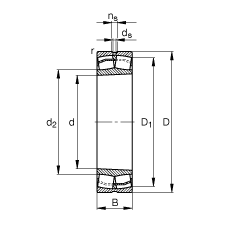 {ĝLS 23228-E1-K-TVPB,  DIN 635-2 ˜ʵҪߴ, FףF 1:12