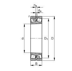 {ĝLS 24176-B-K30,  DIN 635-2 ˜ʵҪߴ, FףF 1:30