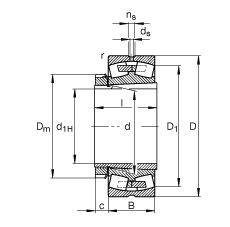 {ĝLS 22348-K-MB + H2348X,  DIN 635-2 ˜ʵҪߴ, F׺;o